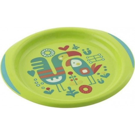 NC Chicco Ensemble Assiettes Plate & Creuse Décorées X2 Assortiment De Coloris