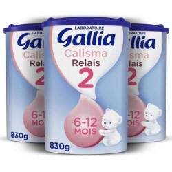 Gallia Calisma Relais 2 Lait En Poudre Pour Bébé 3 X 830 G Des 6 Mois A 1 An