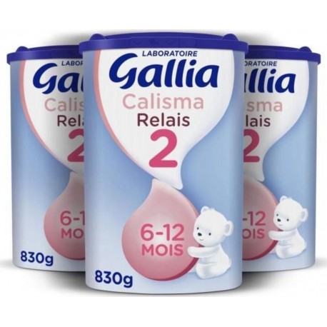 Gallia Calisma Relais 2 Lait En Poudre Pour Bébé 3 X 830 G Des 6 Mois A 1 An