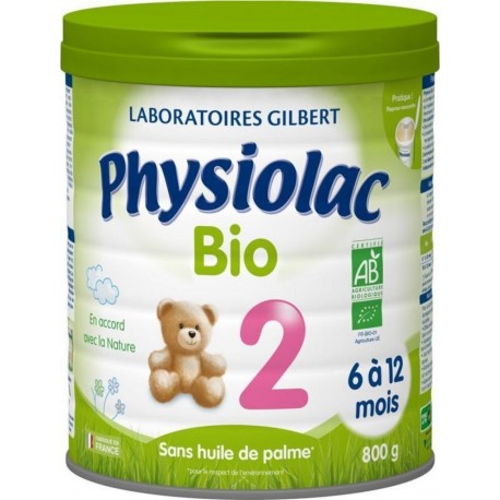 NC Physiolac Bio 2 Lot De 6 Boites De 800g