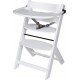 Chaise Haute Pour Enfant En Hetre Massif Blanc