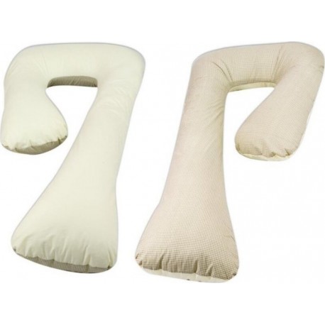 NC Coussin D'accouchement Pre/post Natal Beige À Carreaux  Crème