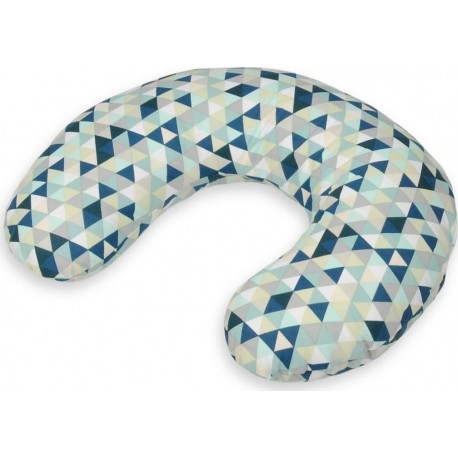 NC Coussin Appui-tête Triangles Bleus