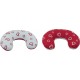 Coussin Appui-tête Coeurs Blancs Sur Fond Rouge Coeurs Rouges Sur F