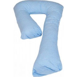 NC Coussin D'accouchement Pre/post Natal Bleu À Carreaux