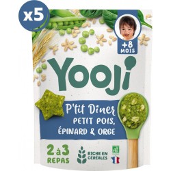 NC Lot X5 P'tit Dîner Petit Pois 5x300g 10/15 Repas les 5 sachets de 1500g