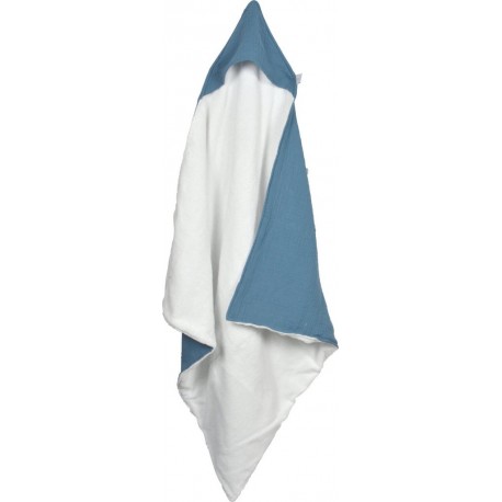 NC Cape De Bain Eponge Et Gaze De Coton 75 X 75 Cm Bleu