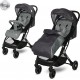 NC Poussette Compacte Légère Bébé Pliable/ Fiorano Ultra Compacte Lorelli Gris/noir