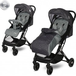 NC Poussette Compacte Légère Bébé Pliable/ Fiorano Ultra Compacte Lorelli Gris/noir