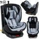 NC Bebelissimo Siège Auto Isofix Pivotant 360 ° 40-150cm 0-36Kg I-size Eole Gris/noir