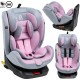 NC Bebelissimo Siège Auto Isofix Pivotant 360 ° 40-150cm 0-36Kg I-size Eole Rose