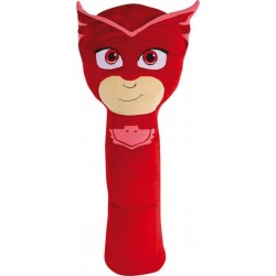 NC Pyjamasques Bibou Rouge Grand Protège Ceinture En Peluche 55 Cm