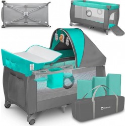 NC Lit Bébé Sven Plus Turquoise-gris