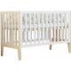 Lit Bébé Kippy 60 X 120 Verni Et Blanc