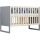 NC Lit Bébé Chruppy 60 X 120 Cm Gris Et Naturel