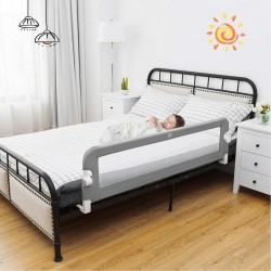 NC Costway Barrière De Lit Pliable Et Portable Pour Enfant/bébé 150x42cm