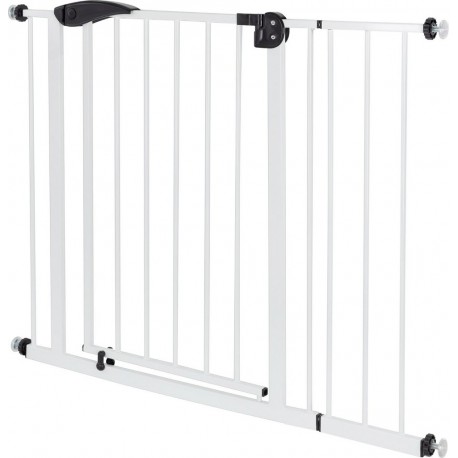 Protection De Porte Blanche, 95-105 Cm, Sans Perçage, En Métal Thermolaqué