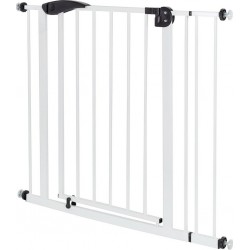 Protection De Porte Blanche, 85-95 Cm, Sans Perçage, En Métal Thermolaqué