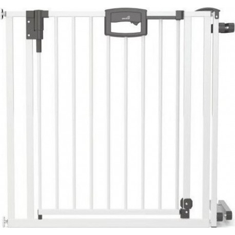 Barrière D'escalier À Pression Easylock Plus Bois/métal 92 Cm 100,5 Cm Blanc