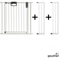 Barrière De Porte À Pression Easylock Plus Métal 112,5 Cm 120,5 Cm Blanc