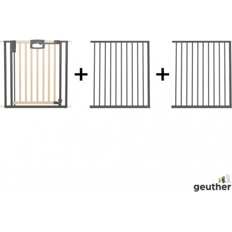 NC Barrière De Porte À Pression Easylock Plus Bois/metal 224,5 Cm 232,5 Cm