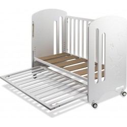 Lit Bébé Pour Matelas 60x120-new Etoile-blanc