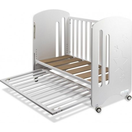 Lit Bébé Pour Matelas 60x120-new Etoile-blanc