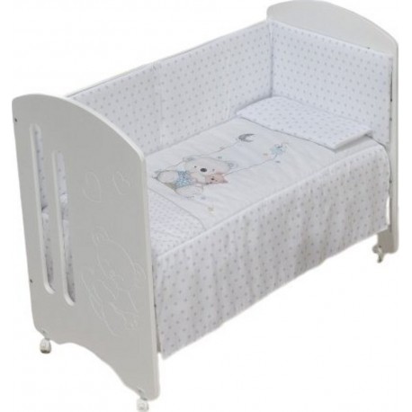 NC Lit Bébé Lovely Premium Avec 3 Pcs Textiles Oso Bleu