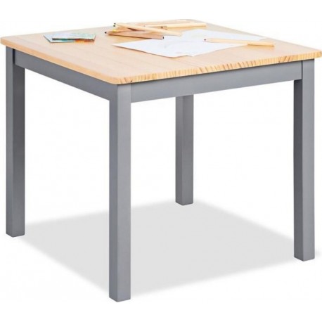 NC Table Enfant Fenna Gris Naturel 57x57cm