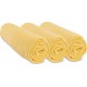 NC Lot De 3 Draps Housse Jersey 100% Coton 60x120 Cm Jaune