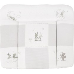 ROBA PU ROBA Matelas à langer Fox et Bunny – 85 x 75cm – Revêtu de PU