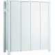 Armoire Bébé 4 Portes Bois Laqué Blanc MilanoL 179 X H 200 X P 60 Cm