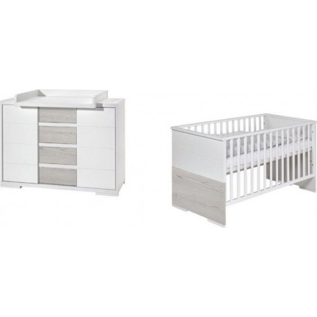 NC Ensemble Lit Enfant Commode À Langer Maxx