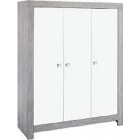 NC Armoire 3 Portes Nordic Gris Bois