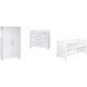 NC Chambre D'enfant Nordic White, Armoire 2 Portes