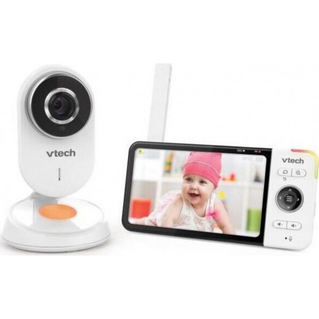 Vtech Babyphone Video Wide View Hd Ecran 5 Ultra Plat Hd Veilleuse