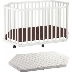 Parc Playpen Blanc Avec Matelas