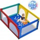 NC Parc Bébé Portable Aevc 50 Boules Colorées 122 X 192 X 69 Cm Barrière De Sécurité De Enfants