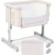 Lit Cododo Bébé 3 En 1 Avec Hauteur Réglable 5 Niveaux, Lit Berceau Inclinaison De 10° Avec Matelas Confortable