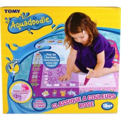 AQUADOODLE Jouet tapis classique 4 couleurs rose t72371 le tapis