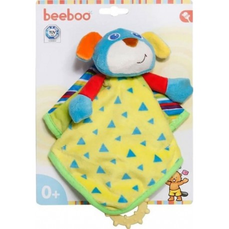 NC Beebo Doudou Plat Chien Avec Anneau De Dentition Et Hochet