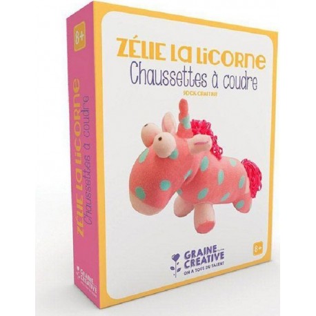 NC Doudou À Faire Soi-même Zélie La Licorne, Chaussette À Coudre