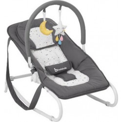 NC Badabulle Easy Moonlight Chaises À Bascule & Trotteurs Pour Bébé Gris