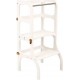 NC Tour D'apprentissage Table step'n'sit. White / Fermoirs Dorés