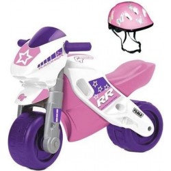 NC Porteur Motofeber 2 Racing Rose Feber Avec Casque