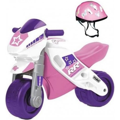 NC Porteur Motofeber 2 Racing Rose Feber Avec Casque