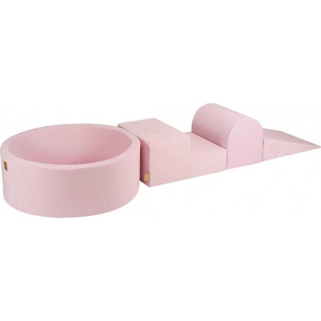 NC Set De Mousse Avec Piscine 90x30cm, Rose Poudré, Sans Balles