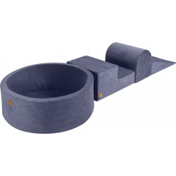 NC Set De Mousse Avec Piscine, Gris-bleu, Sans Balles