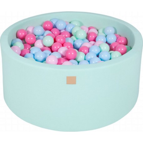 Clair Piscine À Balles, Coton, 90x40 Cm, 300 Pcs, Menthe Menthe/bleu Clair/rose Clair/rose Pastel