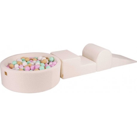 Aire De Jeu Mousse, Piscine, Balles Rose Pastel/menthe/blanc/beige W90